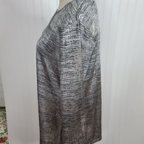 A LA Carte Metallic Long Sleeve Blouse NWT SIZE MEDIUM - Picture 4 of 8